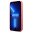 Kryt Karl Lagerfeld SILICONE PLAQUE iPhone 13 - fuchsiová