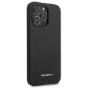 Kryt Karl Lagerfeld SILICONE PLAQUE pro iPhone 13 Pro Max - černý