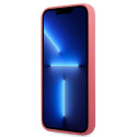 Kryt Karl Lagerfeld SILICONE PLAQUE pro iPhone 13 Pro Max - fuchsia