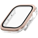Pouzdro UNIQ Voute Tempered Glass pro Apple Watch 10 46mm – rose gol