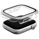 Pouzdro UNIQ VOUTE tempered glass pro Apple Watch 46 mm stříbrné