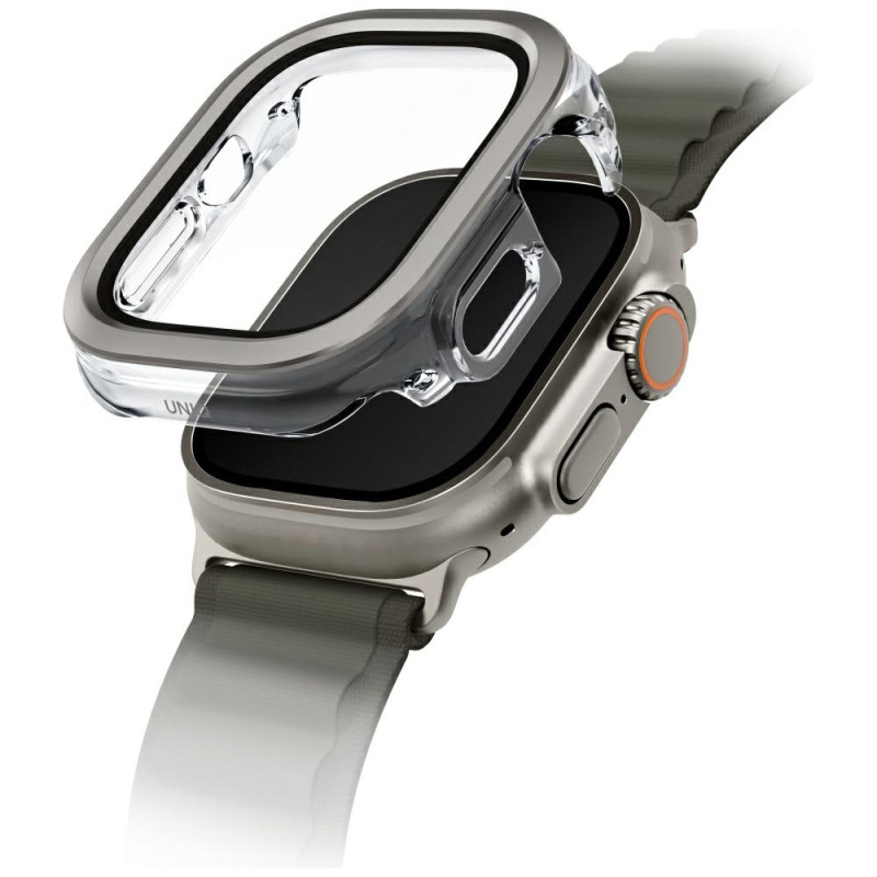 Kryt UNIQ VOUTE pro Apple Watch Ultra 49 mm - stříbrná