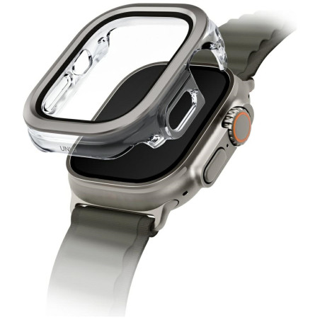 Kryt UNIQ VOUTE pro Apple Watch Ultra 49 mm - stříbrná