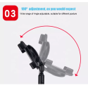 AG PREMIUM Teleskopický kovový stativ/tripod pro tablet (8-11"), černý
