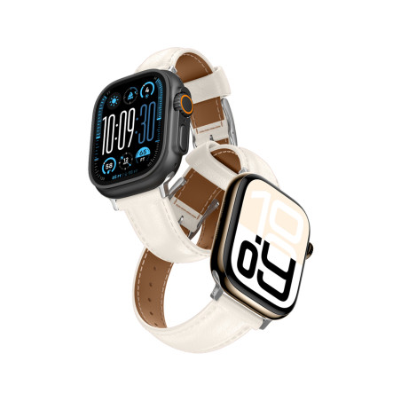 Řemínek AmazingThing CLASS BAND pro Apple Watch 45/46/49 mm - světl