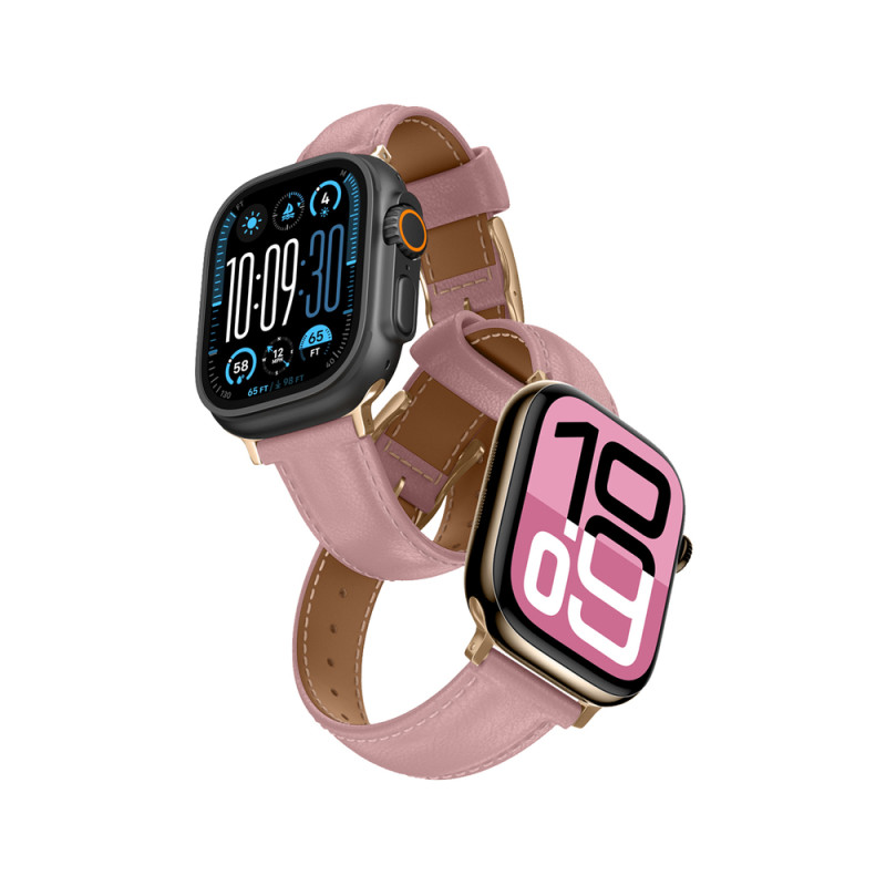Řemínek AmazingThing CLASS BAND pro Apple Watch 45/46/49 mm - růžová