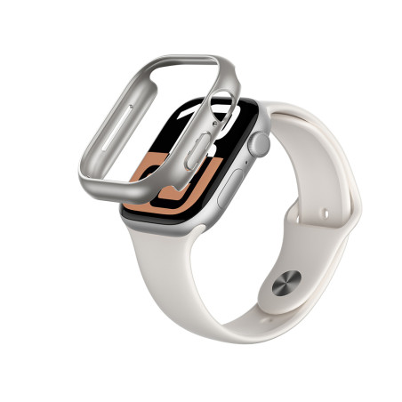 Kryt AmazingThing MINIMAL CASE pro Apple Watch 46mm - stříbrná