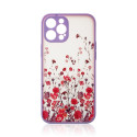 Kryt Hurtel DESIGN CASE pro iPhone 12 Pro Max - floral purple