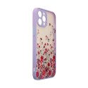 Kryt Hurtel DESIGN CASE pro iPhone 12 Pro Max - floral purple
