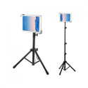AG PREMIUM Teleskopický kovový stativ/tripod pro tablet (9,5-14,5"), černý