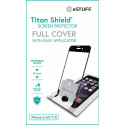 ESTUFF Easy Applicator Ochranné sklo 3D FULL-COVER 0.3mm pro iPhone 7/8/SE20/SE22, montážní rámeček, černé