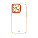 Kryt Hurtel Fashion Case pro iPhone 12 - zlatý rám