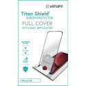 ESTUFF Easy Applicator Ochranné sklo 3D FULL-COVER 0.3mm pro iPhone XR/11, montážní rámeček