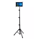 AG PREMIUM Teleskopický kovový stativ/tripod pro tablet (9,5-14,5"), černý
