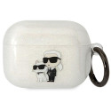 Pouzdro Karl Lagerfeld KLAPHNKCTGT pro AirPods Pro transparentní glit