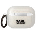 Pouzdro Karl Lagerfeld KLAPHNKCTGT pro AirPods Pro transparentní glit