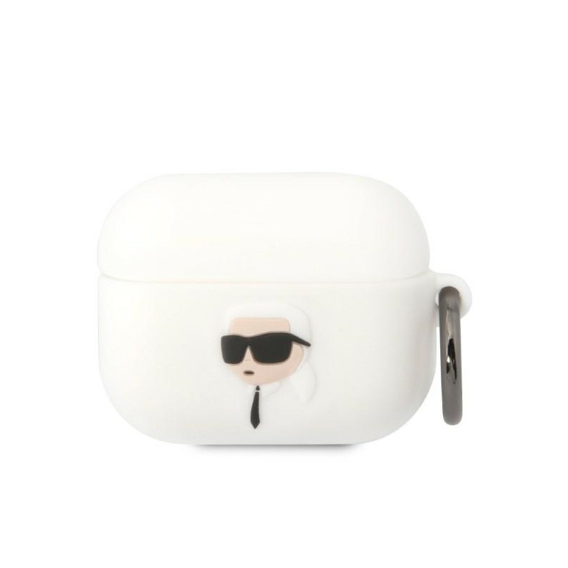 Kryt Karl Lagerfeld KLAPRUNIKH pro AirPods Pro - bílá/bílá