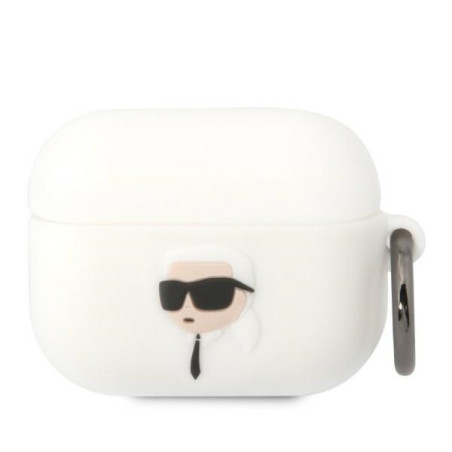 Kryt Karl Lagerfeld KLAPRUNIKH pro AirPods Pro - bílá/bílá
