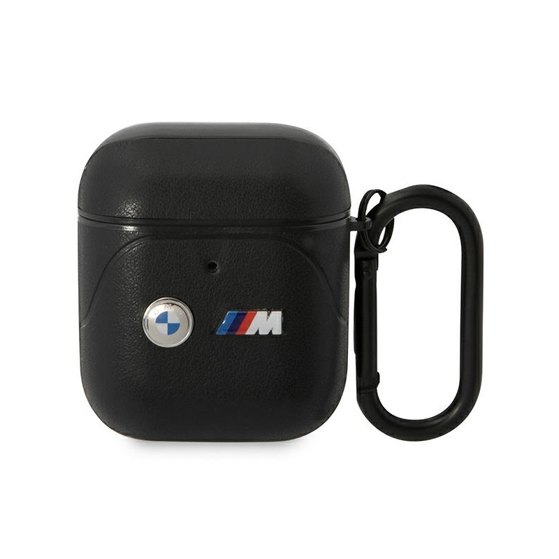 Pouzdro BMW BMA222PVTK pro AirPods 1/2 - černá/černá