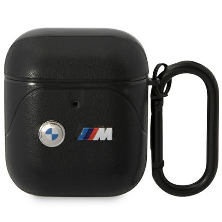 Pouzdro BMW BMA222PVTK pro AirPods 1/2 - černá/černá