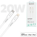 ESTUFF ES602301 Prémiový datový a nabíjecí kabel USB-C/Lightning MFi, 3m, bílý