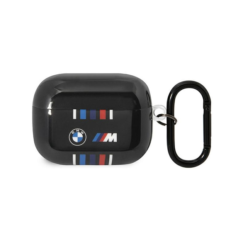 Kryt BMW M Performance pro AirPods Pro - černá/černá s vícebarevnými linkami