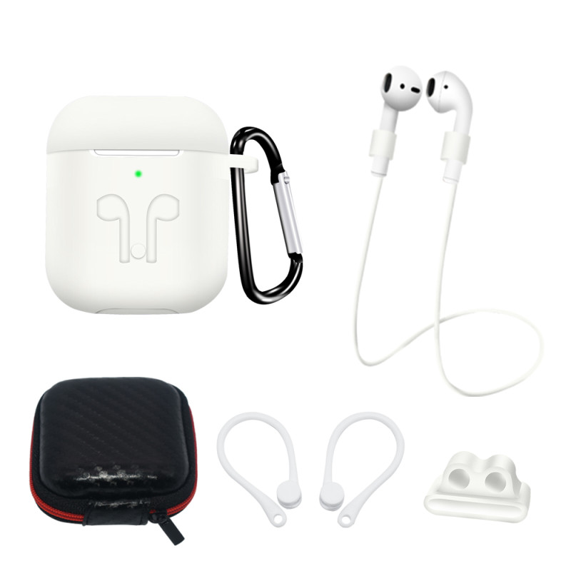Pouzdro Hurtel pro AirPods 2 / AirPods 1 - bílá