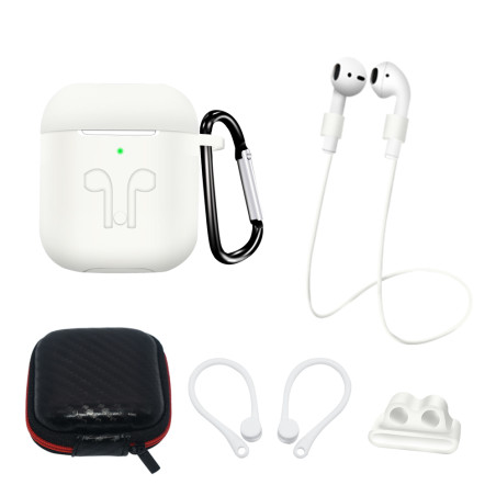 Hurtel silikonové pouzdro pro AirPods 2 / AirPods 1 - bílá
