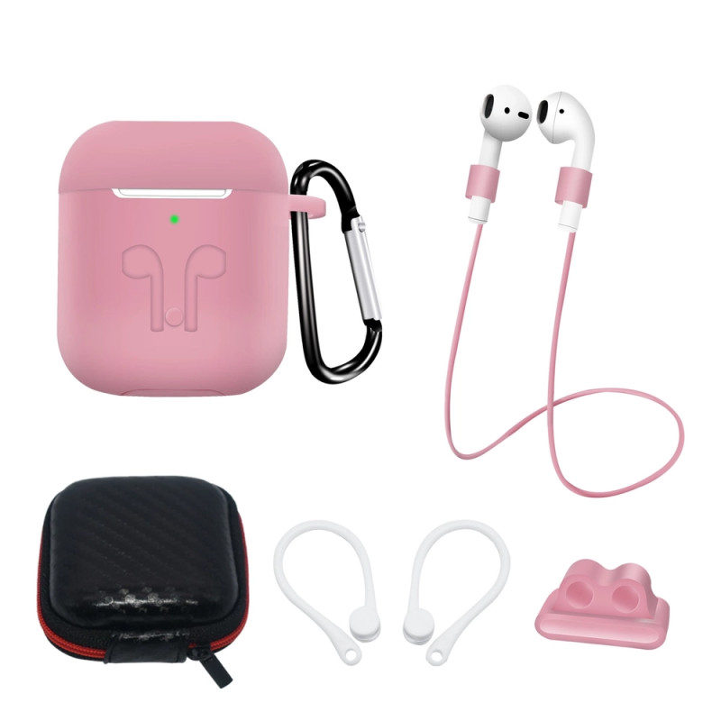 Pouzdro Hurtel pro AirPods 2 / AirPods 1 - růžové