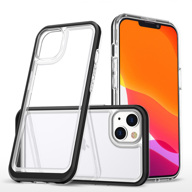 Kryt Hurtel Clear 3in1 pro iPhone 14 Plus - black