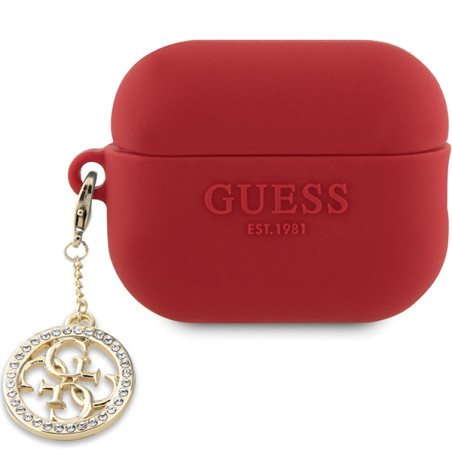 Kryt Guess GUAP23DSLGHDF pro AirPods Pro 2 červená