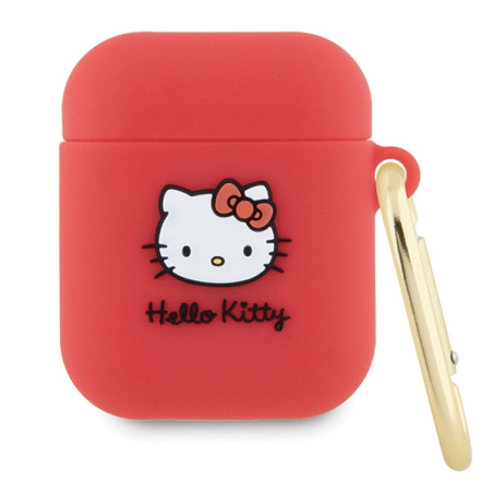 Pouzdro Hello Kitty 3D pro AirPods 1/2 - fuchsia