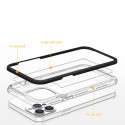 Kryt Hurtel Clear 3in1 pro iPhone 14 Pro červený