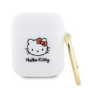 Pouzdro Hello Kitty 3D KITTY HEAD pro AirPods 1/2 - bílá