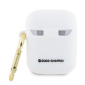 Pouzdro Hello Kitty 3D KITTY HEAD pro AirPods 1/2 - bílá