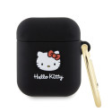 Pouzdro Hello Kitty 3D pro AirPods 1/2 - černé