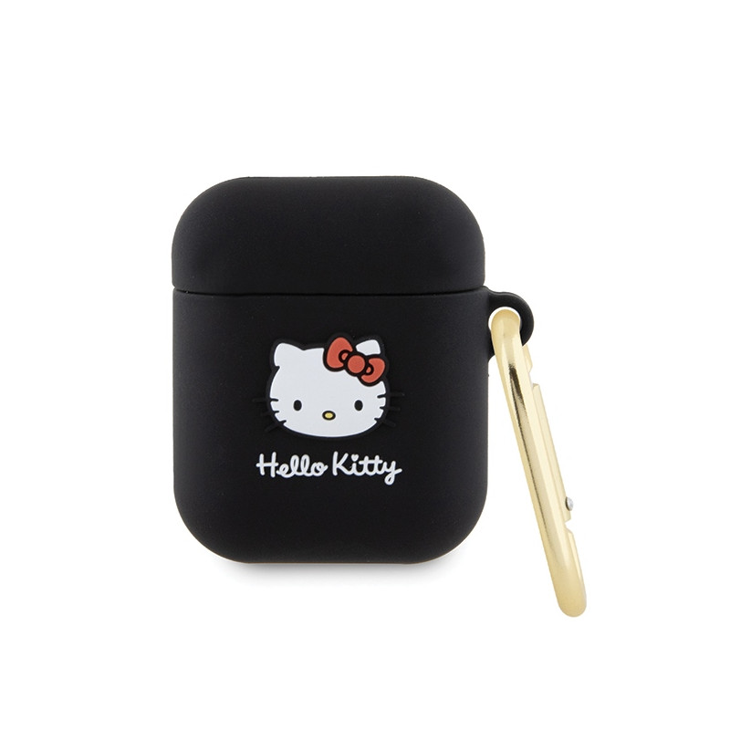 Pouzdro Hello Kitty 3D pro AirPods 1/2 - černé