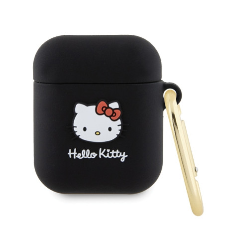 Pouzdro Hello Kitty 3D pro AirPods 1/2 - černé