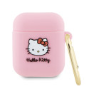 Pouzdro Hello Kitty 3D pro AirPods 1/2 - pink