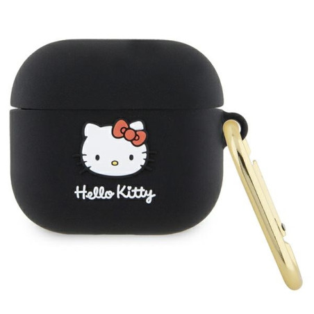 Kryt Hello Kitty pro AirPods 3 – černý (silikon 3D)