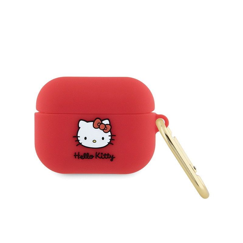 Kryt Hello Kitty 3D KITTY HEAD pro AirPods Pro - fuchsia