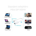 ESTUFF ES607801 Redukce Mini DisplayPort na HDMI pro starší MacBooky, bílá