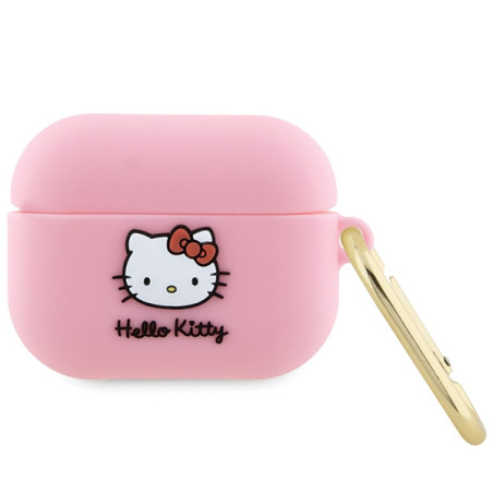 Kryt Hello Kitty 3D pro AirPods Pro - růžová