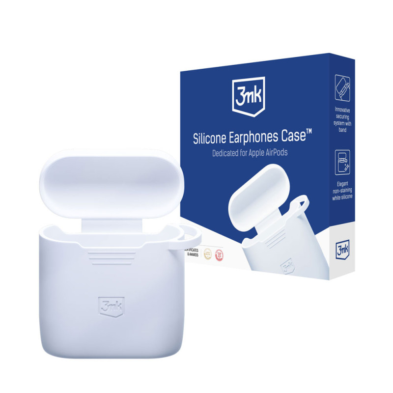 Pouzdro 3mk SILICON AIRPODS pro AirPods 2 - bílá