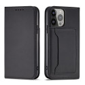 Hurtel Magnet Card Case iPhone 14 – černý