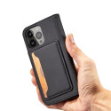 Hurtel Magnet Card Case iPhone 14 – černý