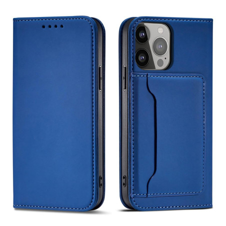 Hurtel MAGNET CARD CASE pro iPhone 14 – modré