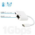 ESTUFF ES623006WH USB-C PD Gigabit LAN adaptér, 60W, bílý