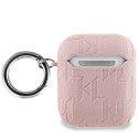 Pouzdro Karl Lagerfeld MONOGRAM Karl & Choupette pro AirPods 1 / 2 - r