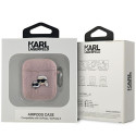 Pouzdro Karl Lagerfeld MONOGRAM Karl & Choupette pro AirPods 1 / 2 - r
